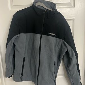 Columbia grey/black fleece winter coat